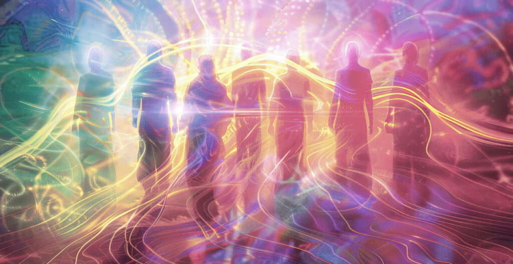 light beings rainbow